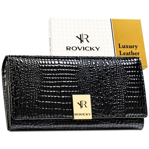 Női bőr pénztárca RH-22-1-RS-5333 Fekete 145979195