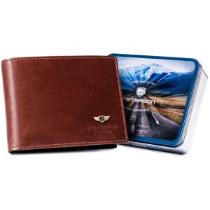 Férfi bőr pénztárca PTN 22304-VT-4485 Barna 145979386 - Férfi pénztárca