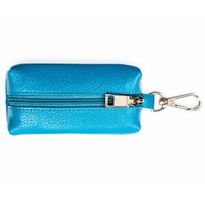 Bőr kulcstartó SKL-011A-NDM-1816 türkiz