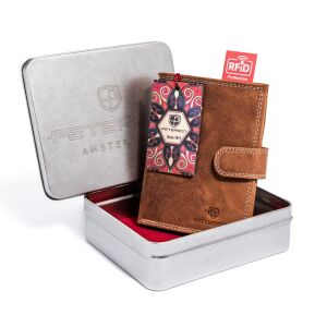 Férfi bőr pénztárca PTN N4L-CHM COGNAC 145979708 - Férfi pénztárca