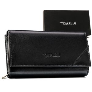 Női bőr pénztárca RD-24-GCL-NL-8460 FEKETE 145979866 - Női kiegészítő