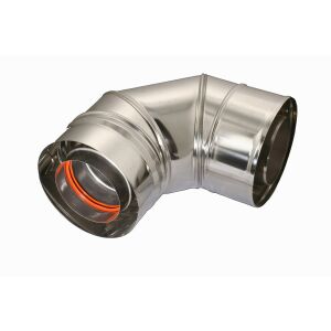 90 fokos könyökölő DN 60/100 légcső kondenzáció kondenzációs/turbó kazánokhoz 145979887 - Kandalló & Kályha kiegészítő