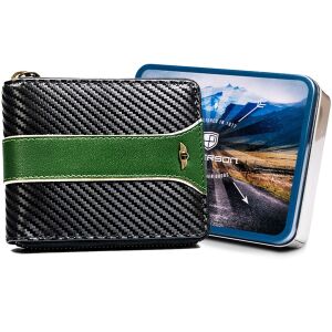 Sk pénztárca PTN 1564 MOTO2-6232 FEKETE KARBON/ZÖLD 145979965 - Férfi pénztárca