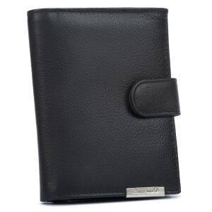 Férfi bőr pénztárca N4L-PDM-RON-BP-9113 fekete 145980003 - Férfi pénztárca