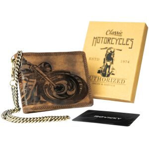 Férfi bőr pénztárca N992C-VIN-M-2034 Barna 145980249 - Férfi pénztárca