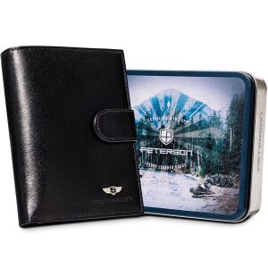 PTN 348ZA-5941 fekete bőr pénztárca 145980253 - Férfi pénztárca