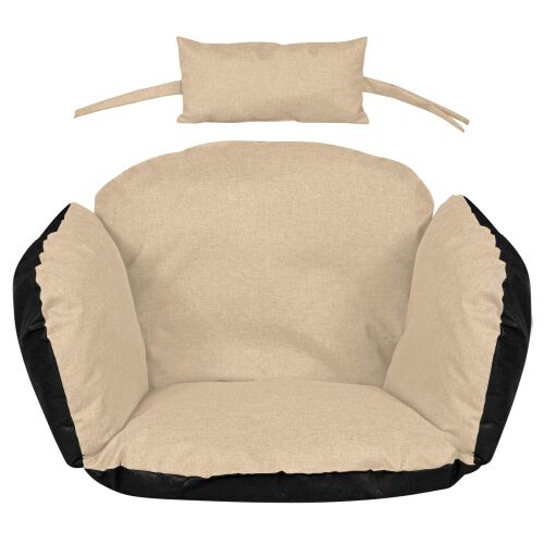 Kerti párna 112x113 cm függőszékhez gólyafészek vízálló bézs 145980642