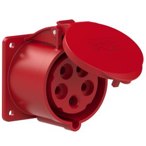 Egyenes panel aljzat 32A 400V 3P+Z+N 75x75mm IP44