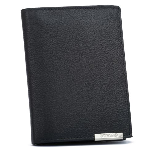 Férfi bőr pénztárca N4-PDM-RON-BP-9106 fekete 145984541