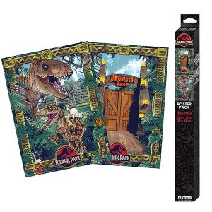 Jurassic Park Gates and Biodiversity Posters 2-Pack 52 x 38 cm 145989101 - Plagáty