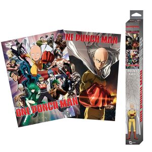 One-Punch Man Saitama and Genos Posters 2-Pack 52 x 38 cm 145989970 - Plagáty