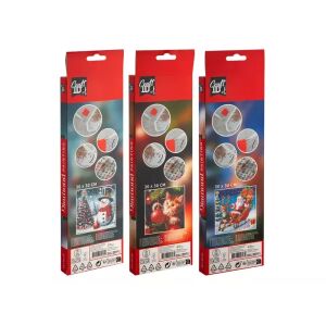 Коледна диамантена картина - 30 x 30 см, различни видове 145991445 - Изкуства и хобита