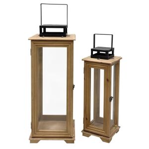 Fából készült modern lámpások 2db