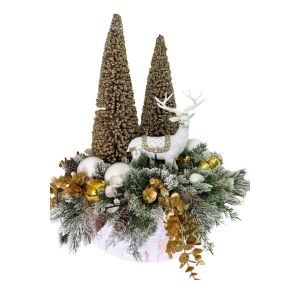Karácsonyi kompozíció Őzikével 60 cm