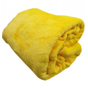 Kellemes tapintású puha plüss takaró - citromsárga pléd, 200*230cm (BBCD) 145999152 - Pléd