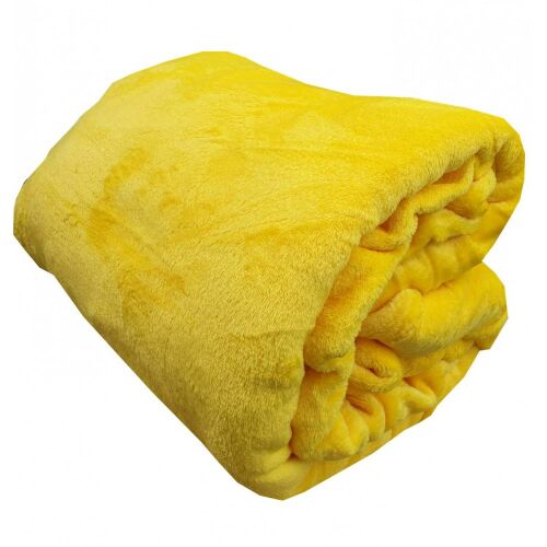 Kellemes tapintású puha plüss takaró - citromsárga pléd, 200*230cm (BBCD) 145999152