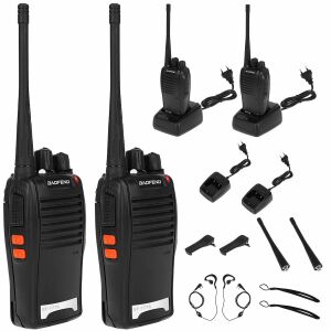 2 darabos Baofeng Walkie Talkie szett zseblámpával, fülhallgatóval - Baofeng BF-777S  (BBV)(BBL) 146001451 - Audio