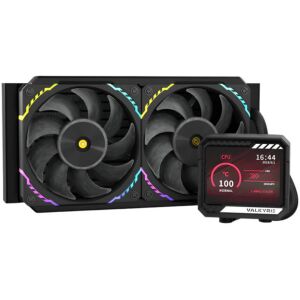 Valkyrie V240 LCD PWM ARGB Univerzális CPU Vízhűtés - Fekete (VK-AIOV240B) 146011193 - Műszaki cikk & Elektronika