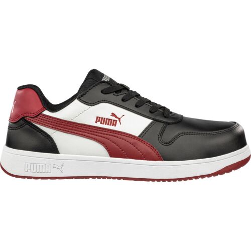 Puma Frontcourt BLK/WHT/RED Low S3L ESD FO HRO SR munkavédelmi cipő 146017682