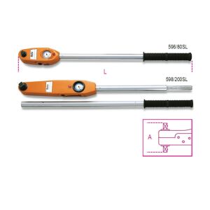 596/80SL Mérőtárcsás nyomatékkulcs Jobbos és balos Pontosság: ±4% 3/4" 146017777 - Nyomatékkulcs