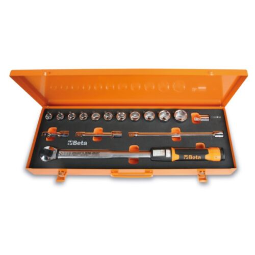 666/C20 Zero-Reset kioldó nyomatékkulcs dobozban, dugókulcsokkal és hosszabbítókkal 146020883