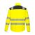 Portwest T402 Láthatósági Sárga Softshell Kabát, hátulnézet