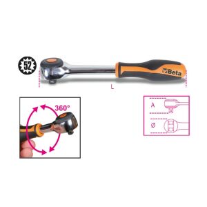 920/58 Irányváltós racsni 1/2"_x005F_x005F_x005F_x005F_x005F_x005F_x005F_x000D_, 52-fogú 146027696 - Kézi szerszám