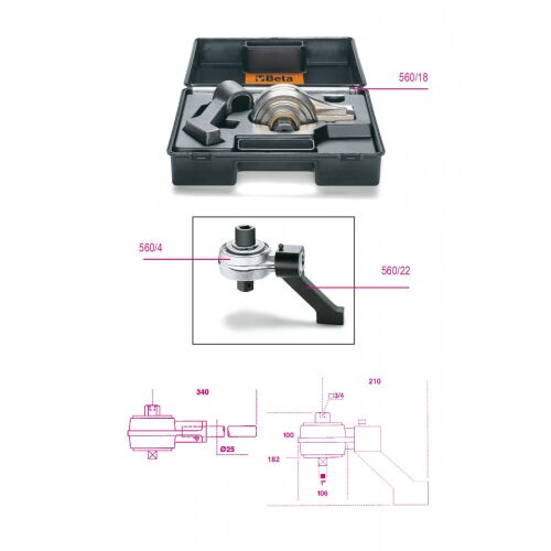 560/C4PLUS Nyomatéksokszorozó Áttétel 5:1 Kitámasztó karral 146028147