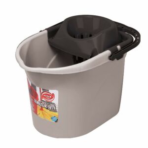 Elif Plastik Felmosóvödör csavaróval 13L Szürke 146028464 - Vödör