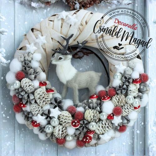Csináld magad - Nordic téli szarvas karácsony - Ajtókopogtató 146029836