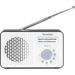 Technisat VIOLA 200 Digitális hordozható DAB+ FM Zsebrádió - Fekete / Fehér 146030447 - TechniSat