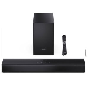 Sharp HT-SBW121 Soundbar 2.1 Hangprojektor Mélynyomóval 24 W - Fekete 146031085 - Sharp
