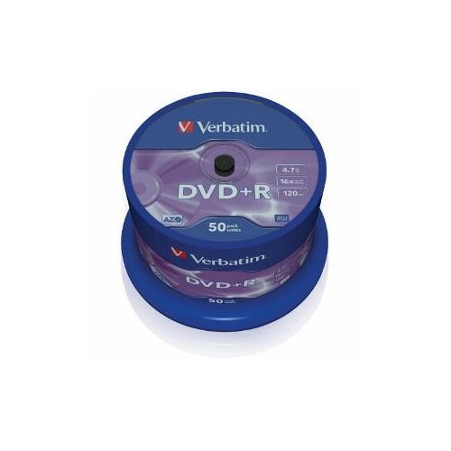 Verbatim 43550 AZO DVD+R lemez Hengerdobozban 50db 146031234