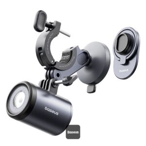 Baseus PrimeTrip 2 az 1-ben mágneses telefon Kerékpár tartó és LED első lámpa - Fekete 146032279 - Baseus