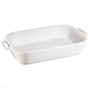 Staub Rectangular Kerámia Sütötál 34 x 24cm - Fehér 146032310 - Staub