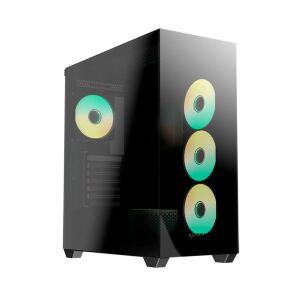 RAIDMAX i800CBF Full Tower Számítógépház + 1db 360mm ventilátor + 1db 120mm ventilátor - Fekete