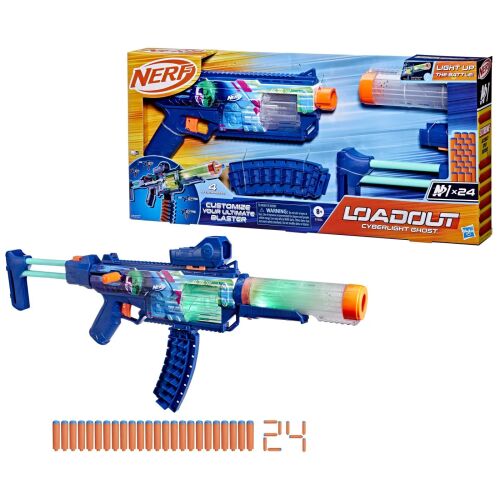 Nerf Loadout Cyberlight Ghost Blaster, 24 lövedékes 146036060