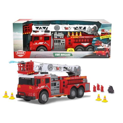 Dickie Toys Tűzoltóautó vízpermetezővel és kiegészítőkkel, 62 cm - Autó és jármű