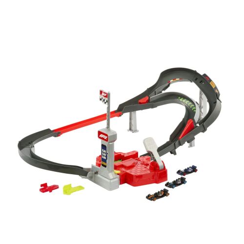 Hot Wheels Formula 1 versenypálya játékkészlet 3 F1 autóval - Autó és jármű