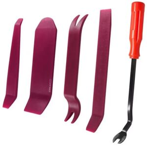 Macvi® autópanel eltávolító szerszámkészlet 6 darab, műanyag és fém, klipszekhez, tömítésekhez és belső elemekhez