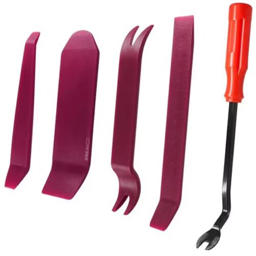 Macvi® autópanel eltávolító szerszámkészlet 6 darab, műanyag és fém, klipszekhez, tömítésekhez és belső elemekhez 146037075