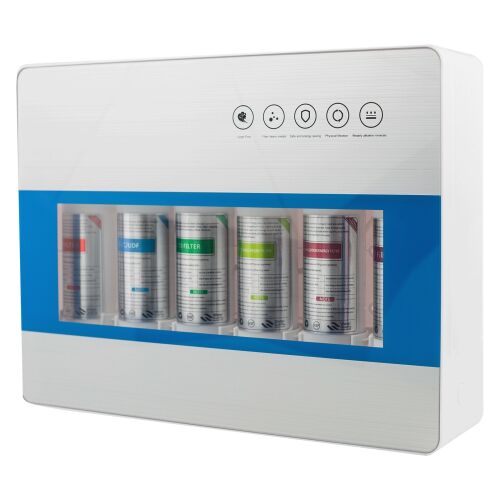 1. számú Macvi® vízszűrő, 6 fokozatú ultraszűrő állomás, lúgosítás 0,01 mikron, kapacitás 8000L, áramlási sebesség 2,5 l/perc, mosogató beépítése 146037118