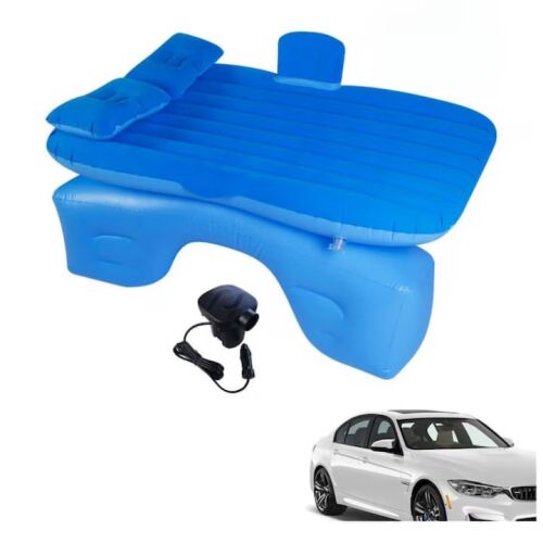 Macvi® Felfújható autómatrac párnákkal és egyensúlytámasszal, ideális hátsó üléshez, kempingezéshez, utazáshoz és pihenéshez, kék színű 146037379