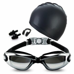 Macvi® úszószemüveg UV párásodásgátlóval, füldugóval és orrcsipesszel együtt. 146037423 - Úszószemüveg