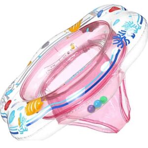 Macvi® Gyermek 6-36 hónapos gyermekek kényelmes háttámlával 52 cm-es kialakítással, biztonságos és ergonomikus, rózsaszínű 146037424 - Bébi úszógumi