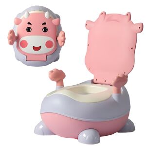 Macvi® gyermek bili fogantyúval, kivehető belsővel, puha, fröccsenésálló, ergonomikus hátul, lekerekített élekkel, nem mérgező anyag, rózsaszínű.