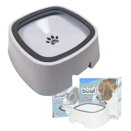 Macvi® itatótál, fröccsenésmentes és csúszásmentes, 1,5 l, fehér, kutyáknak és macskáknak, műanyagból készült 146037631