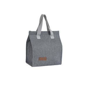 Macvi® multifunkcionális szigetelt táska, irodába, piknikre vagy kempingezéshez, 22,5x13x25,5 cm, prémium anyagból, szürke kivitelben.