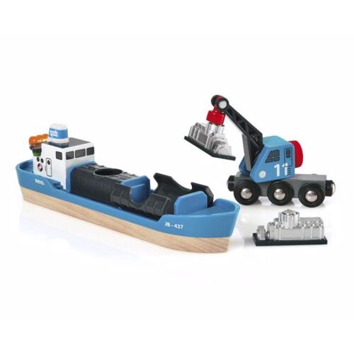Brio World 33534 konténerhajó darus vonatkocsival