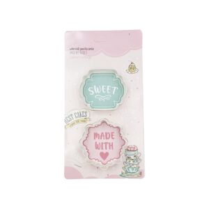 Kiszúró szett, tábla, műanyag, 2 db